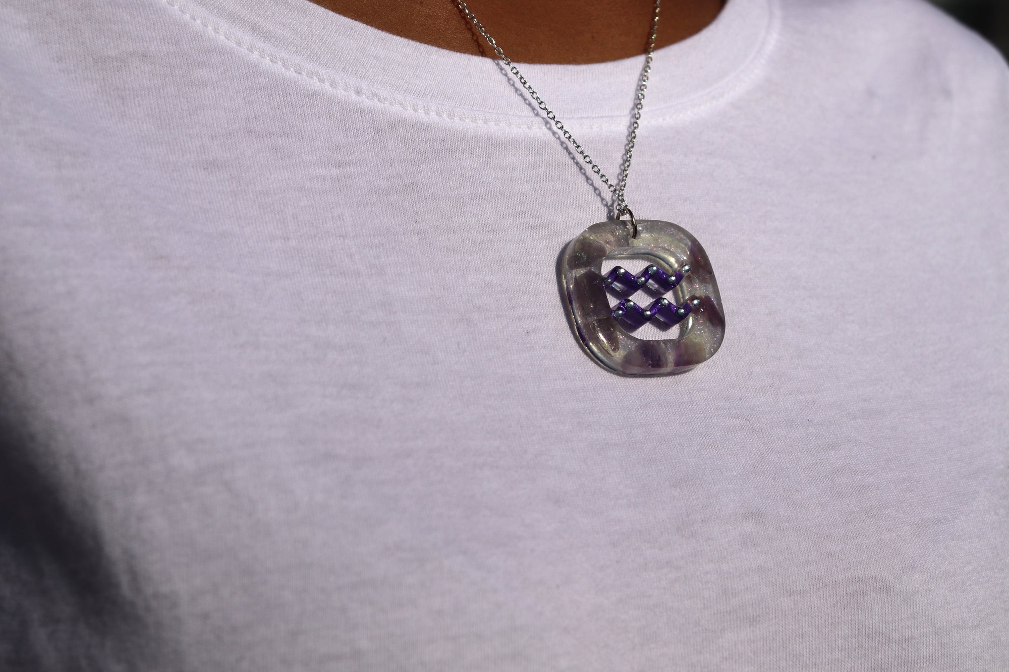 Aquarius Necklace | Amethyst image 3