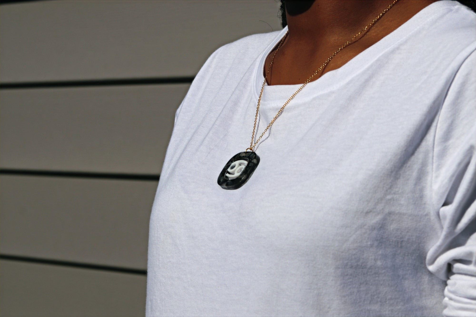 Cancer Necklace | Labradorite image 1