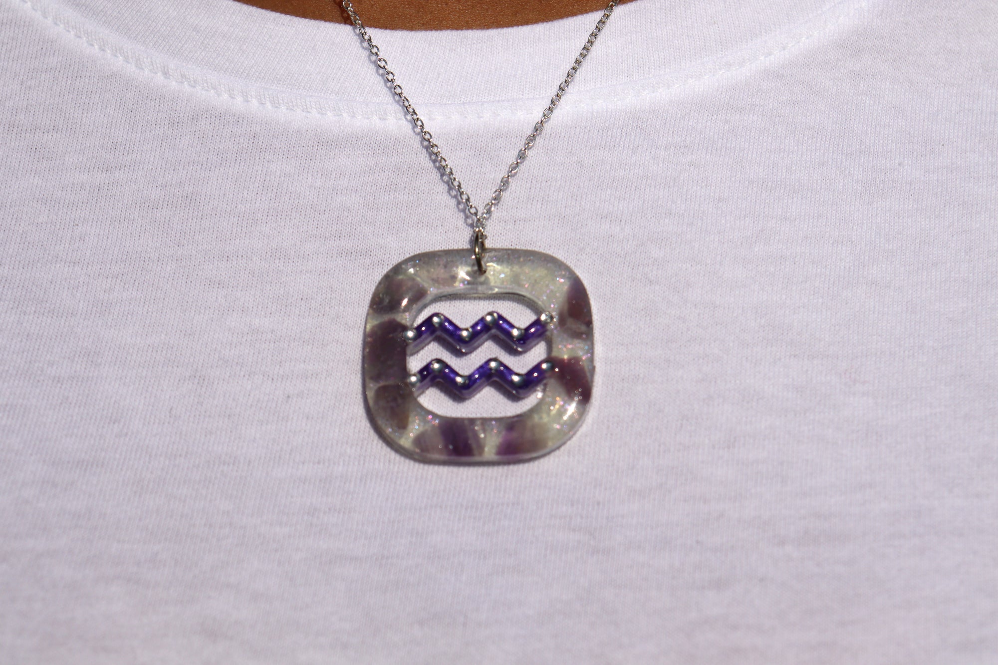Aquarius Necklace | Amethyst image 2