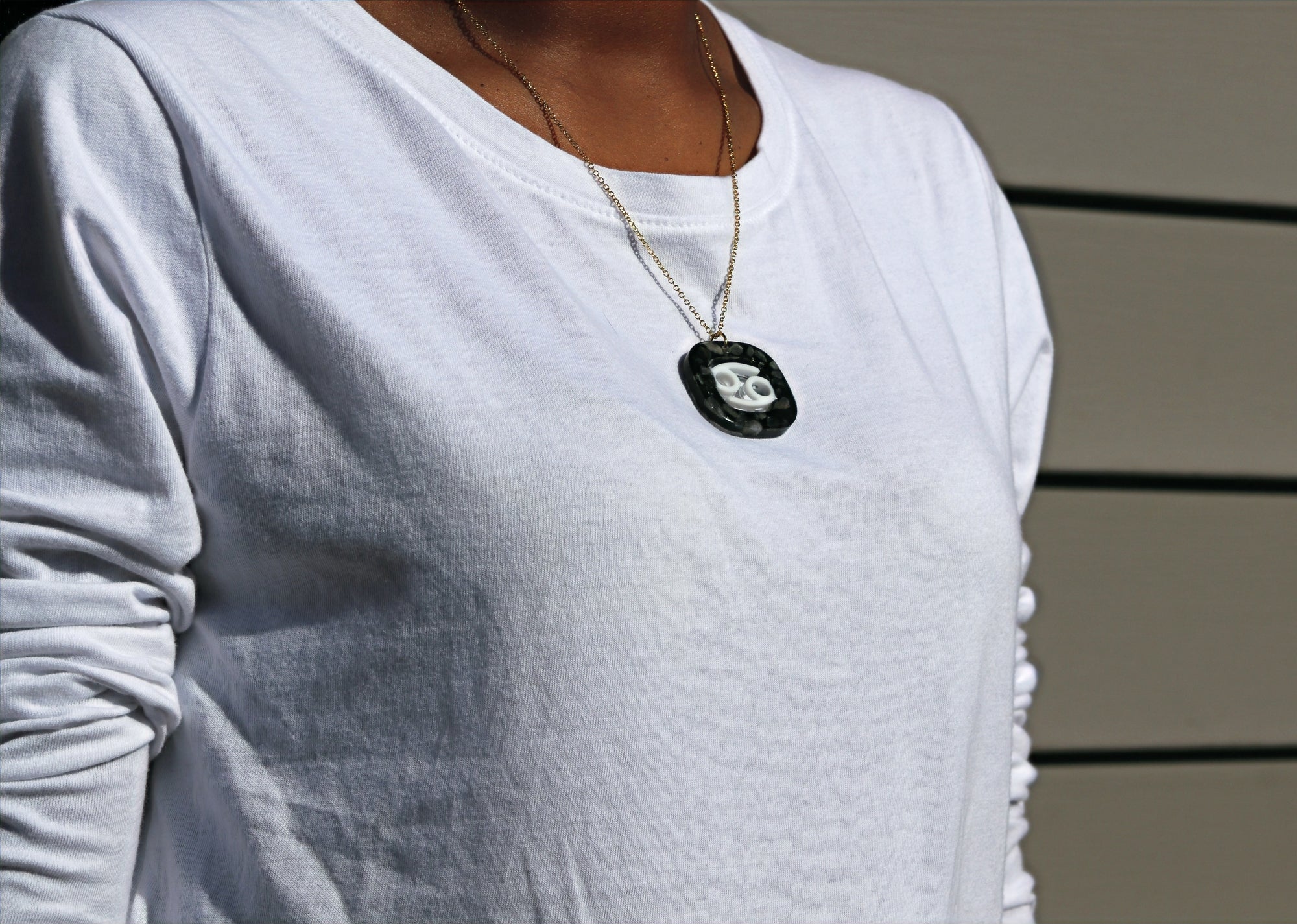 Cancer Necklace | Labradorite image 3