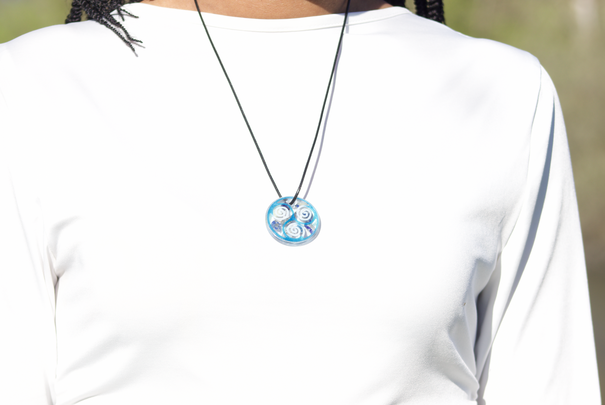 Triskelion Necklace | Lapis Lazuli image 1