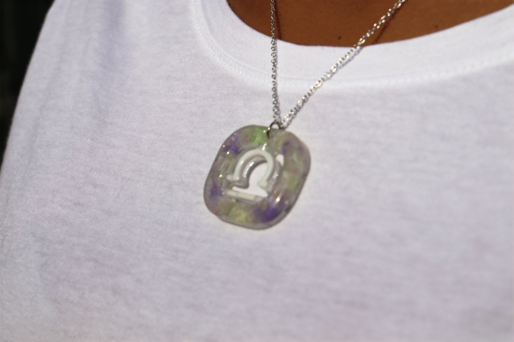 Libra Necklace | Rose Quartz image 1