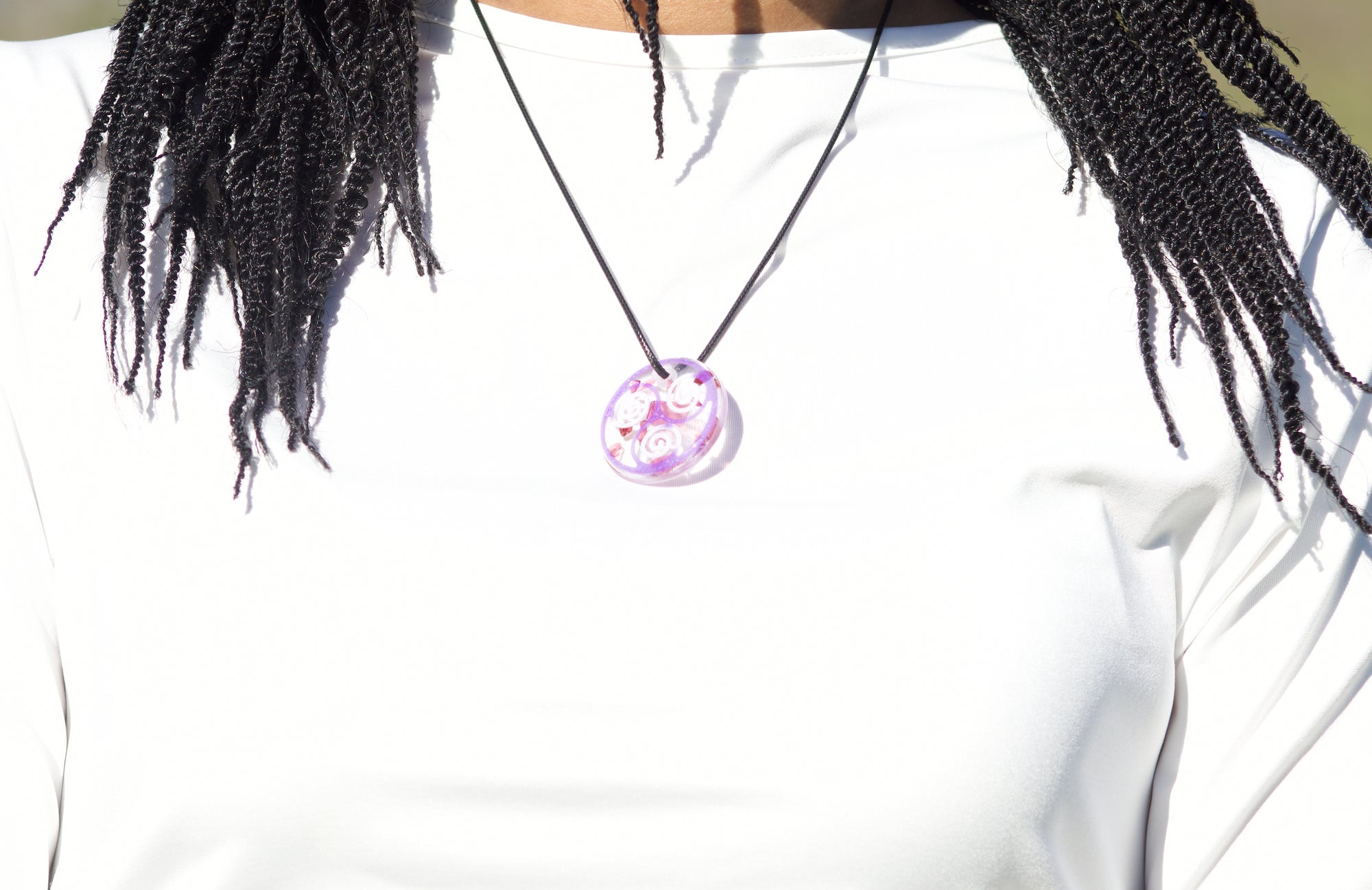 Triskelion Necklace | Garnet image 2