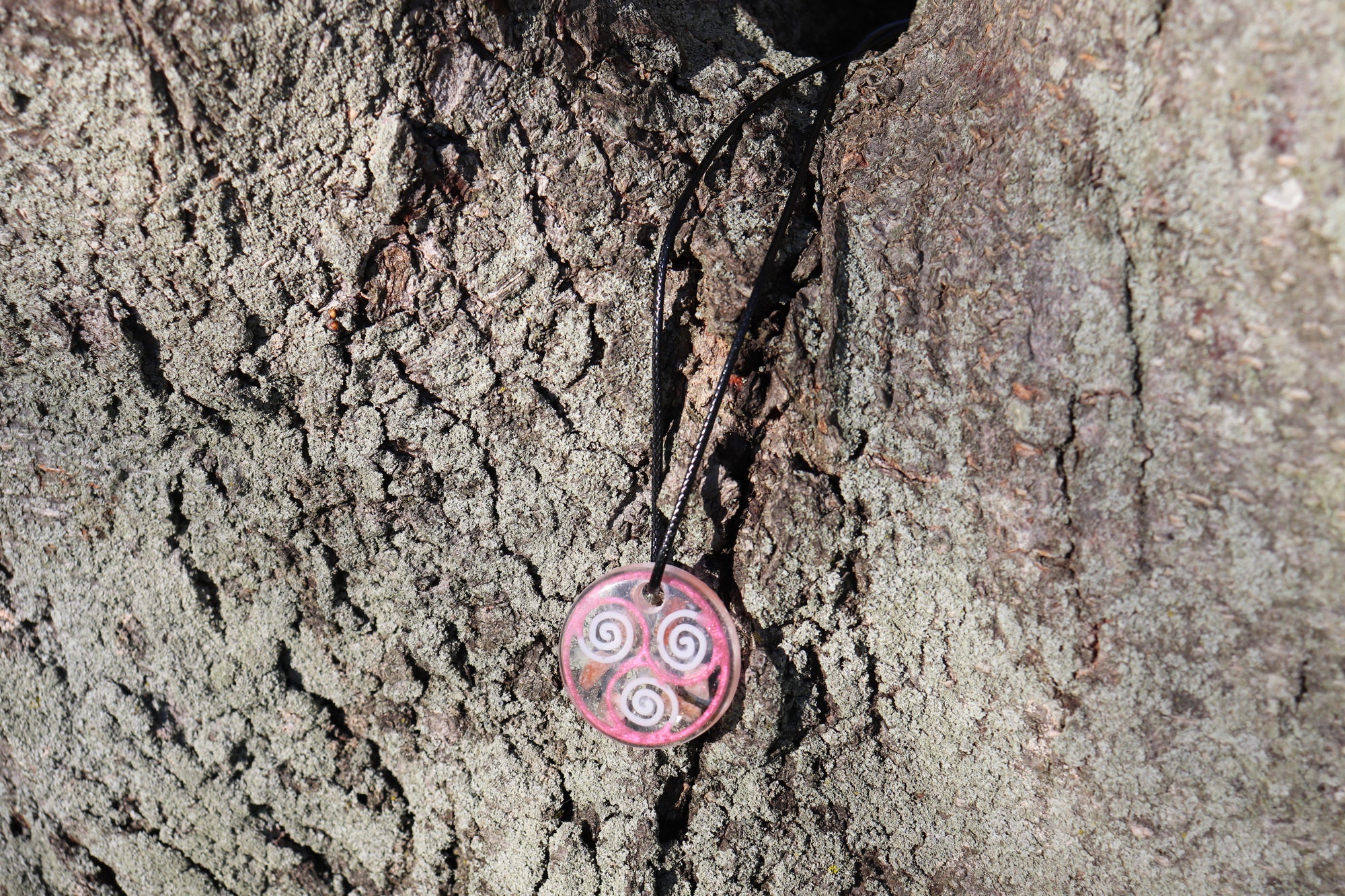 Triskelion Necklace |Rose Quartz image 1