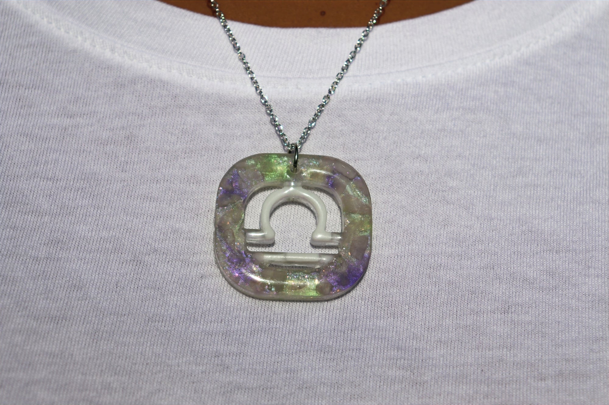 Libra Necklace | Rose Quartz image 3