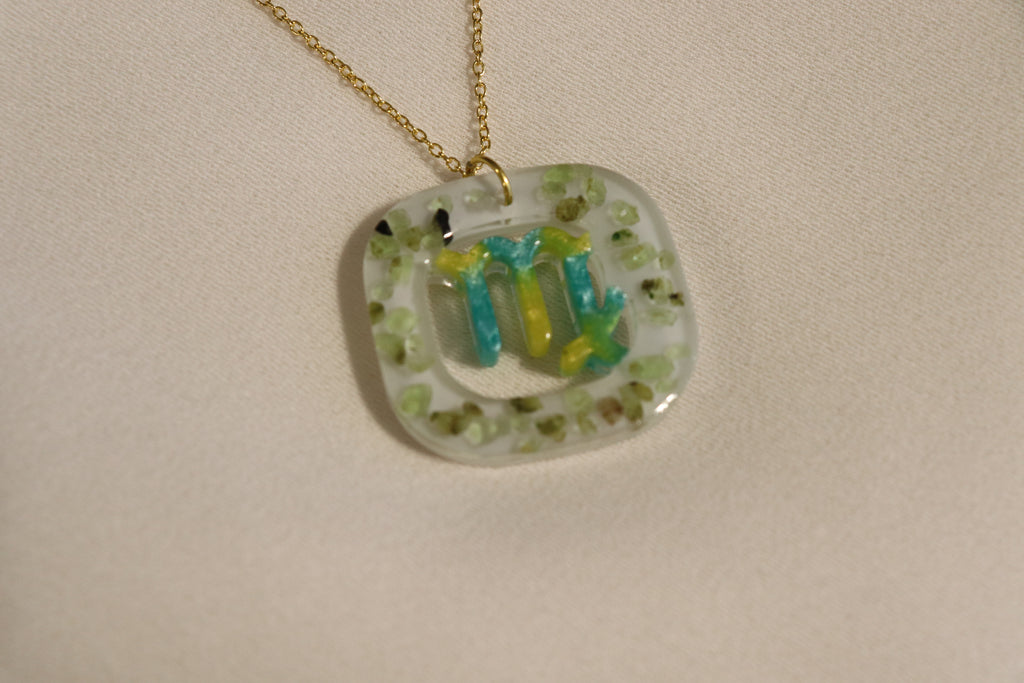 Virgo Necklace | Peridot image 0