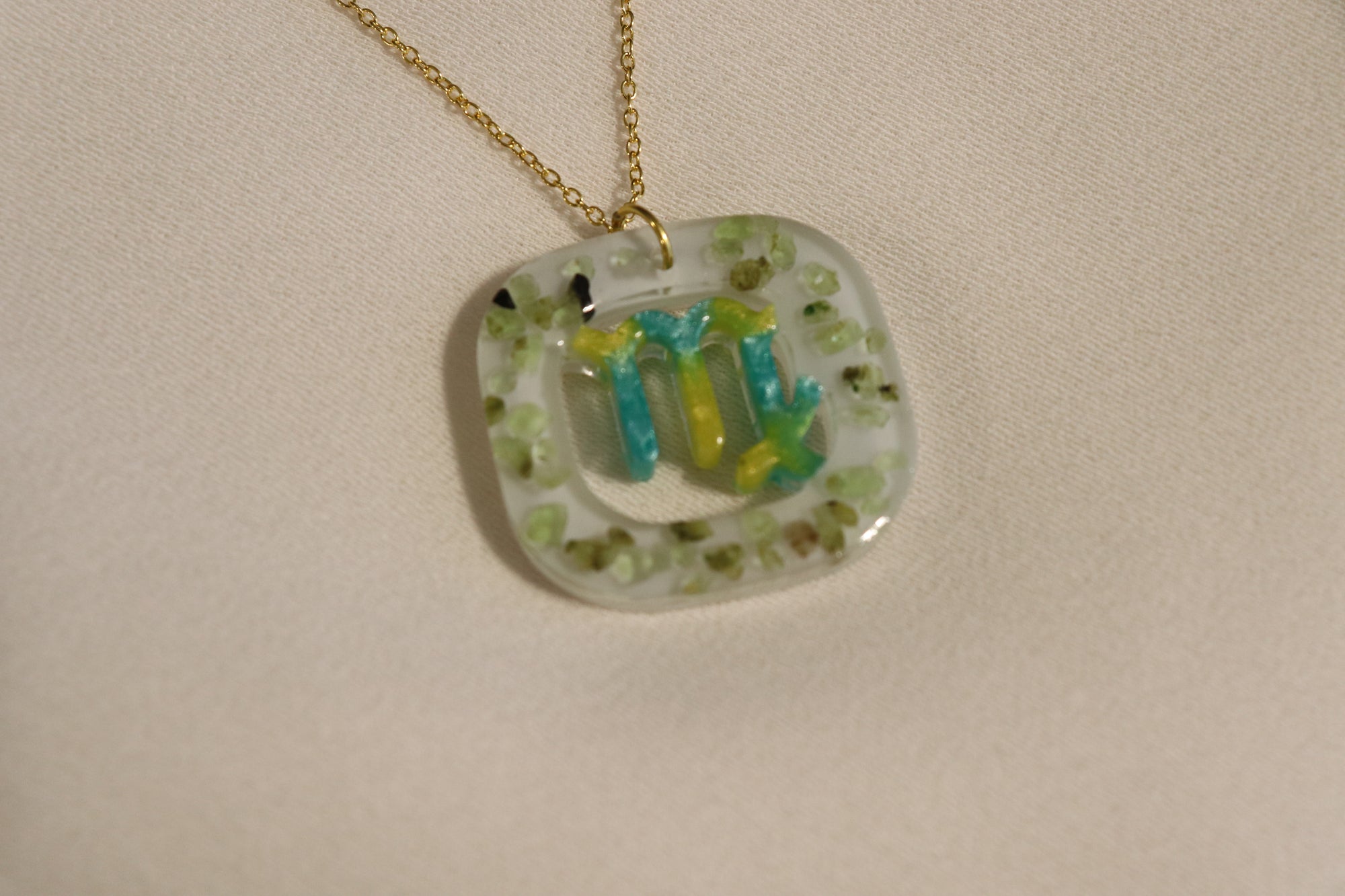 Virgo Necklace | Peridot image 0