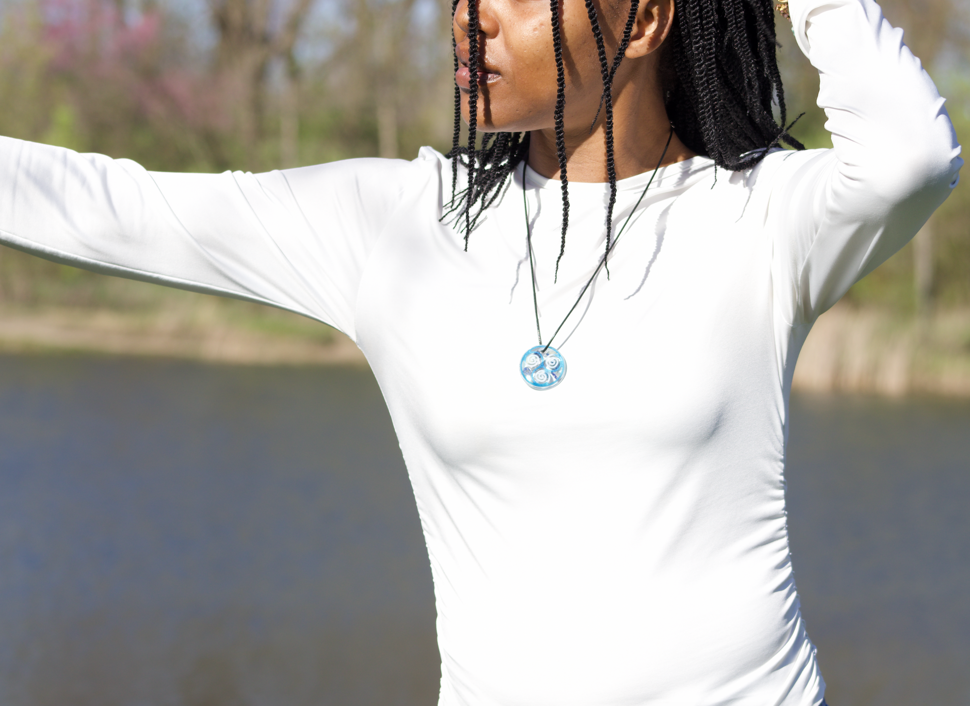 Triskelion Necklace | Lapis Lazuli image 0