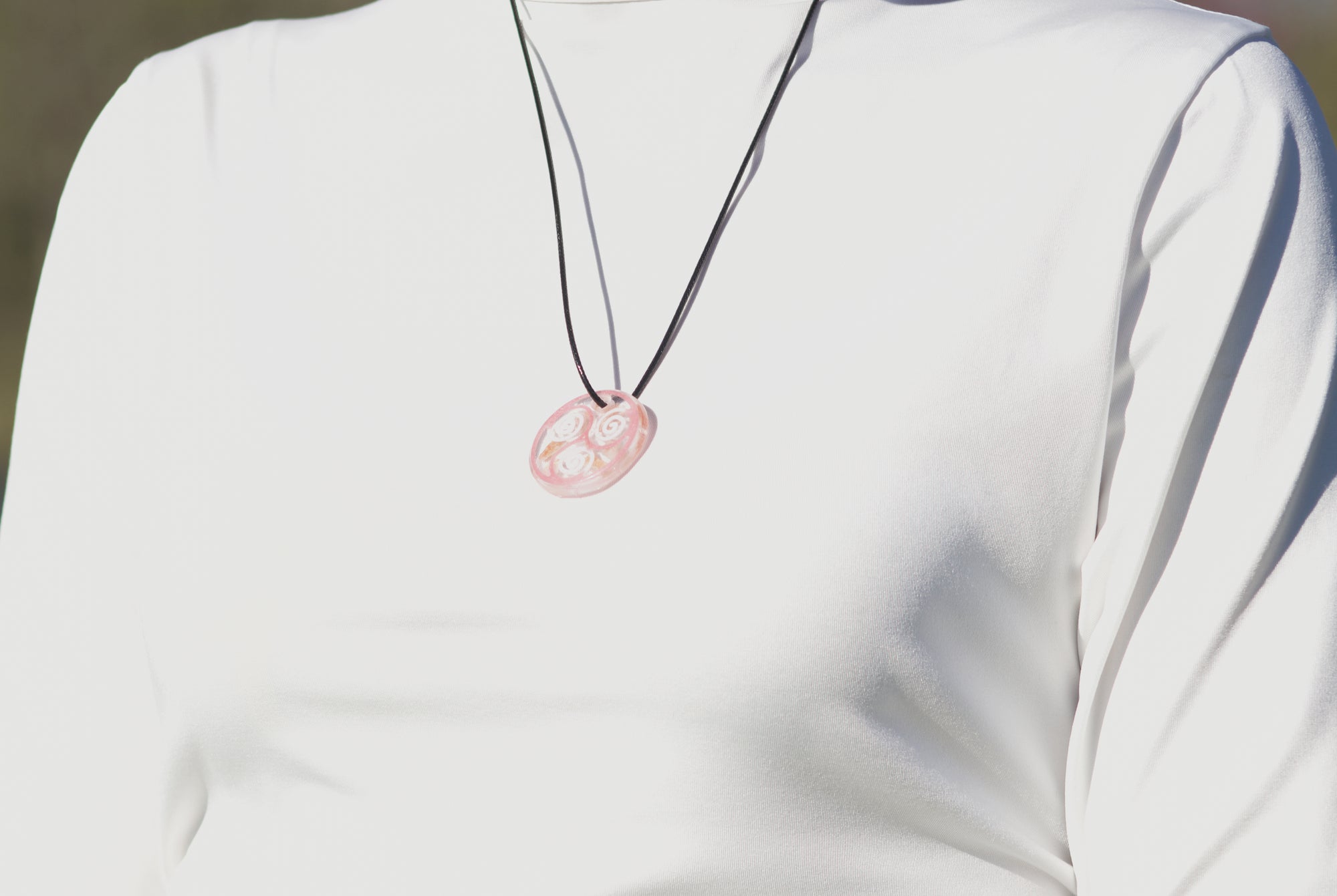 Triskelion Necklace |Rose Quartz image 0